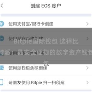 Bitpie国际钱包 选择比特派：最安全便捷的数字资产钱包