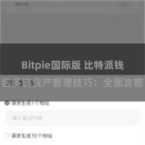 Bitpie国际版 比特派钱包多链资产管理技巧：全面攻略