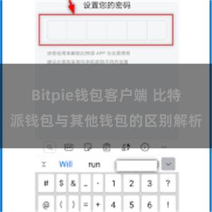 Bitpie钱包客户端 比特派钱包与其他钱包的区别解析