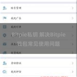 Bitpie私钥 解决Bitpie钱包常见使用问题